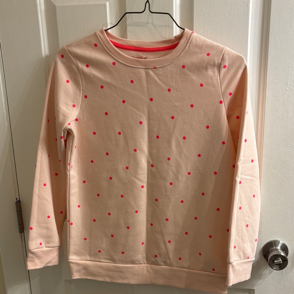 Cat & Jack Pink Polka Dot Sweatshirt - Picture 1 of 2